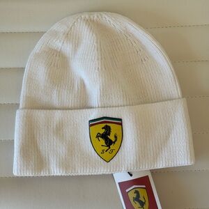 Ferrari F1 White Beanie